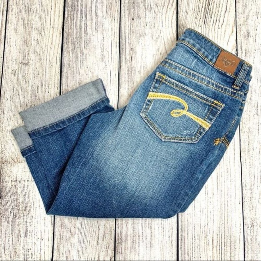Justice Blue Simply Low Cropped Jeans Size 10R